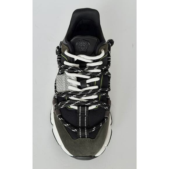 Versace Men\'s Greca Sneakers Gray/Green 12.5 US (45.5 Euro) IT 1021490 IT NIB main image 15